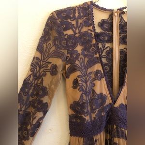 NWT FOR LOVE AND LEMONS MESH MAXI DRESS, SIZE XS